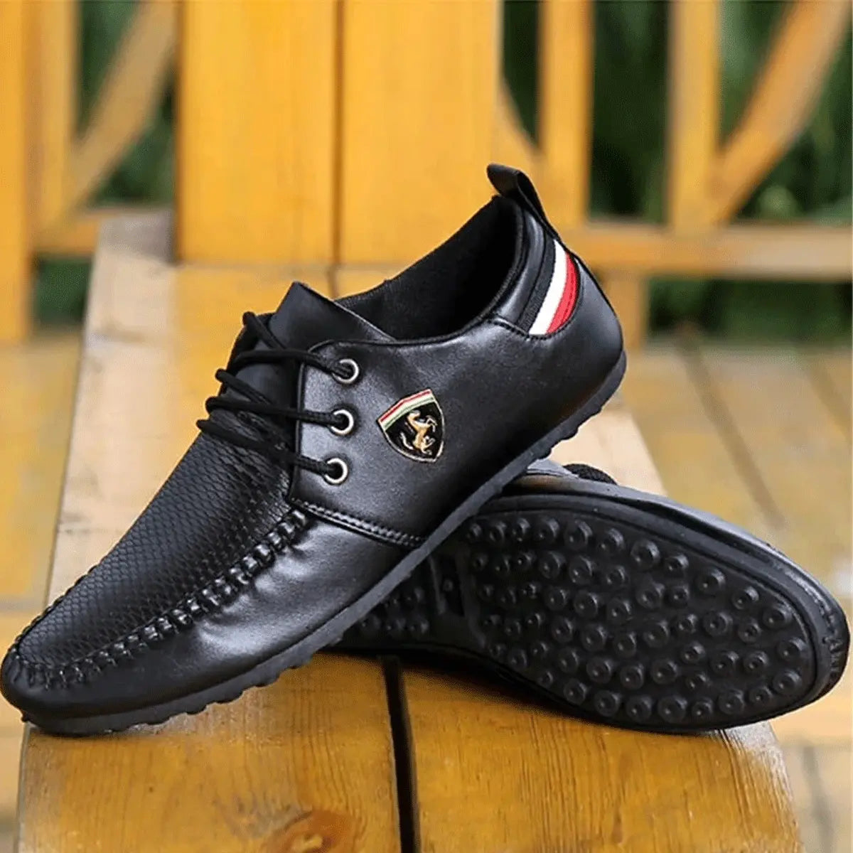 Men’s Leather Loafers Ferrari® + Exclusive Gift